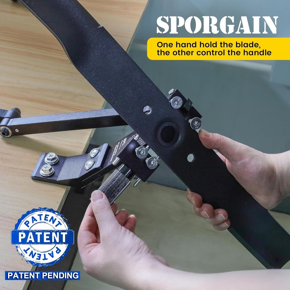 [Updated] Lawn Mower Blade Sharpener 15°-45° Adjustable Frame W/ Ball Bearing