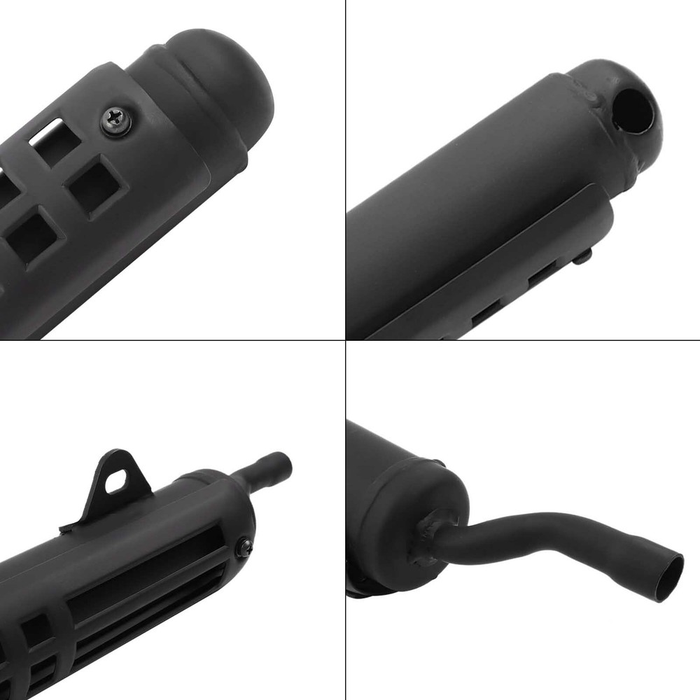Black Motorcycle Exhaust Muffler Silencer Tail Pipe For PW80 PY80​