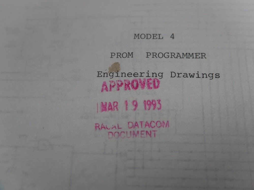 EH Research Laboratories Inc. Model 4 Programmer Engineering Drawings