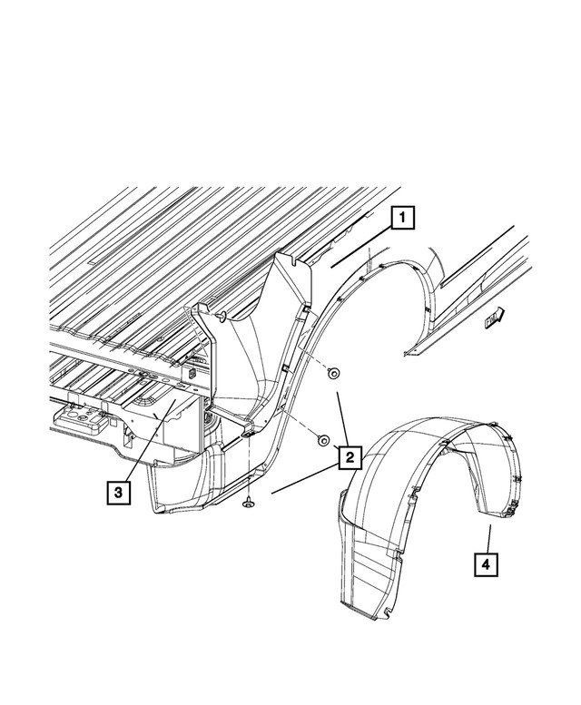 Genuine Mopar Wheelhouse Shield Left 68065469ac