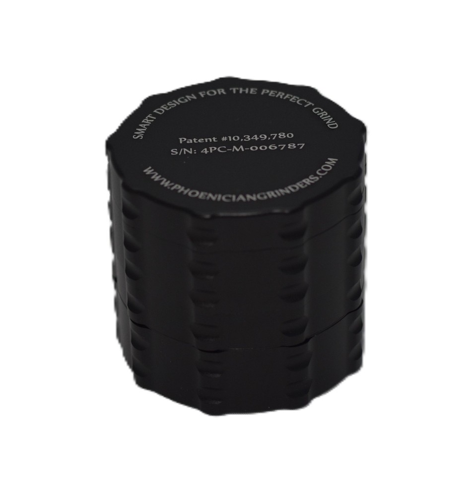 Phoenician - Medium 4 Piece Black Grinder Authentic