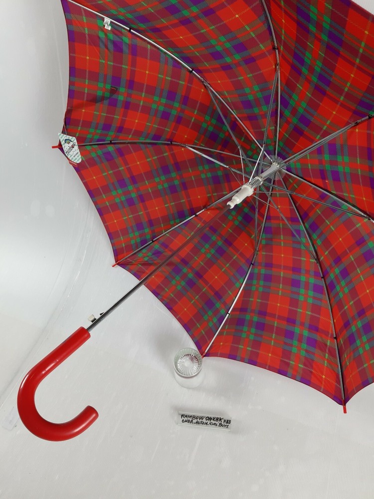 Long/Mini Umbrella - Automatic - Boys - 8 Slats - 0428K - Rainbow