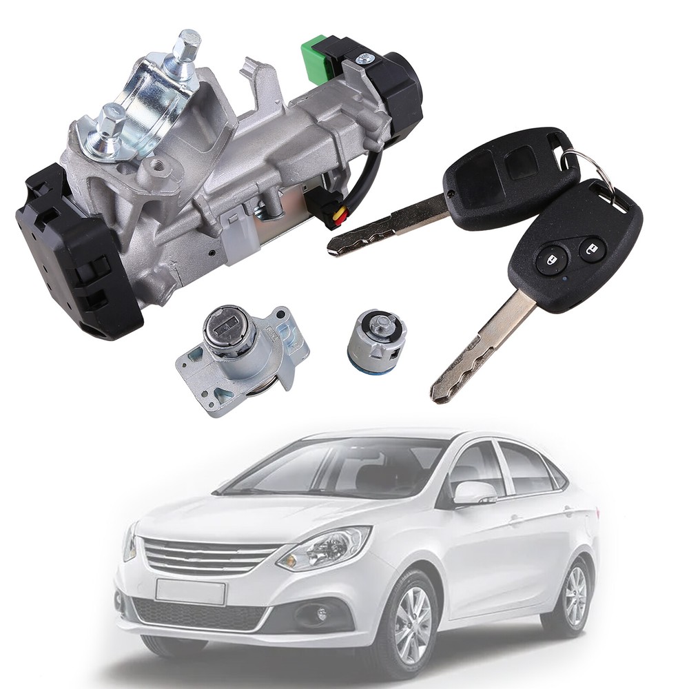 FOR CRV 2007-2011 IGNITION & DOOR LOCK CYLINDER SWITCH ASSEMBLY SET 2 REMOTE KEY