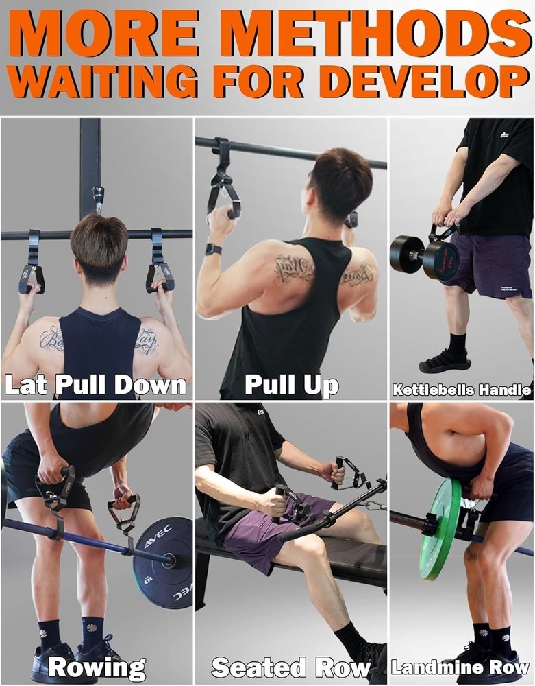 Neutral Grip Pull Up Handles Wrist Shoulder Elbow Friendly 12 Angle Adjustable
