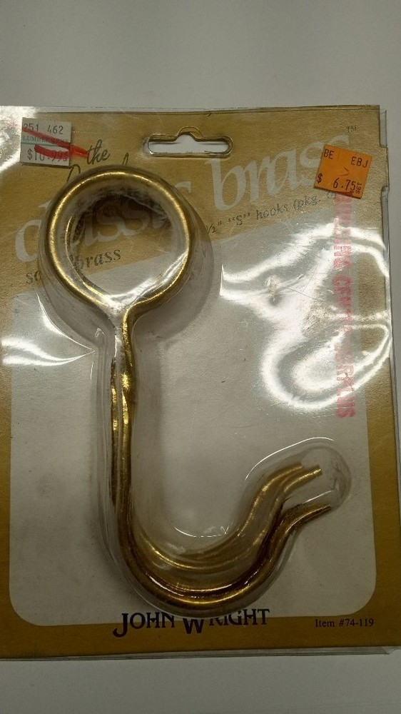 Cast Solid Brass Foot Rail STEP RAIL S HOOKS NEW 1 1/2  Inch