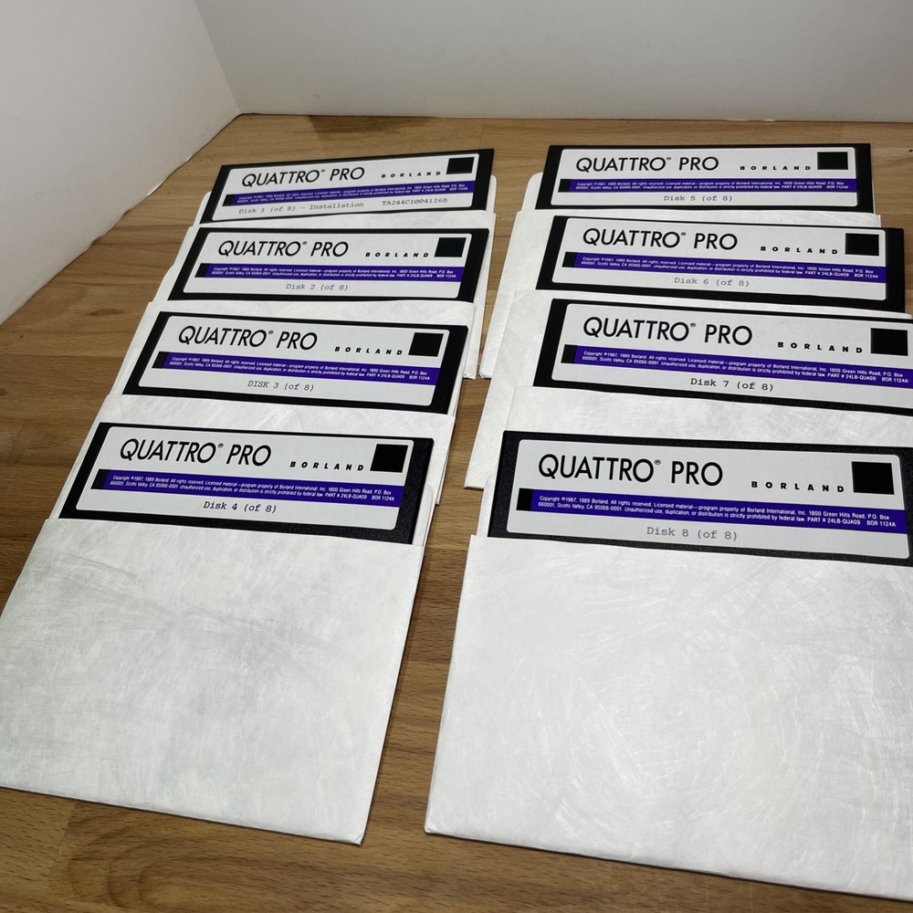 5.25 floppy disks Quattro Pro