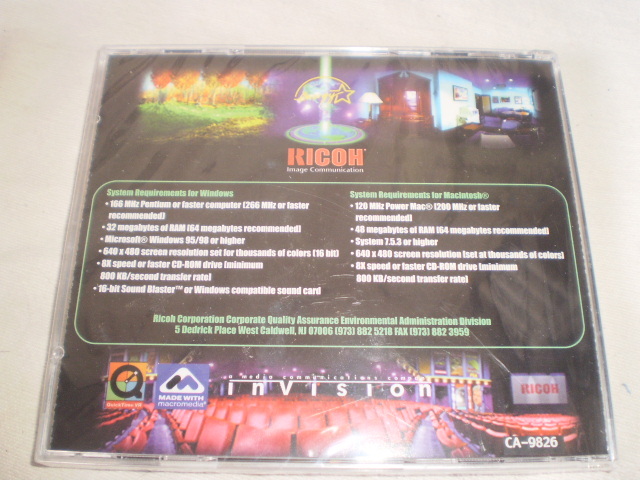 1999 Ricoh Image Communication Energy Star Programs Utility driver