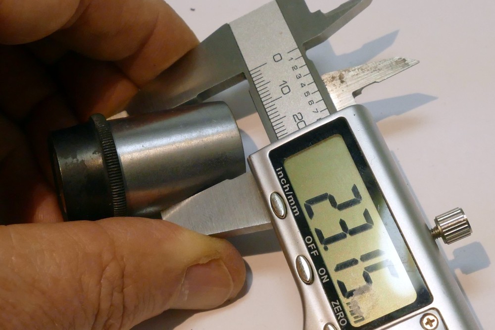 PEC 20X MICROSCOPE EYEPIECE OCULAR ~ 23mm OD 23B