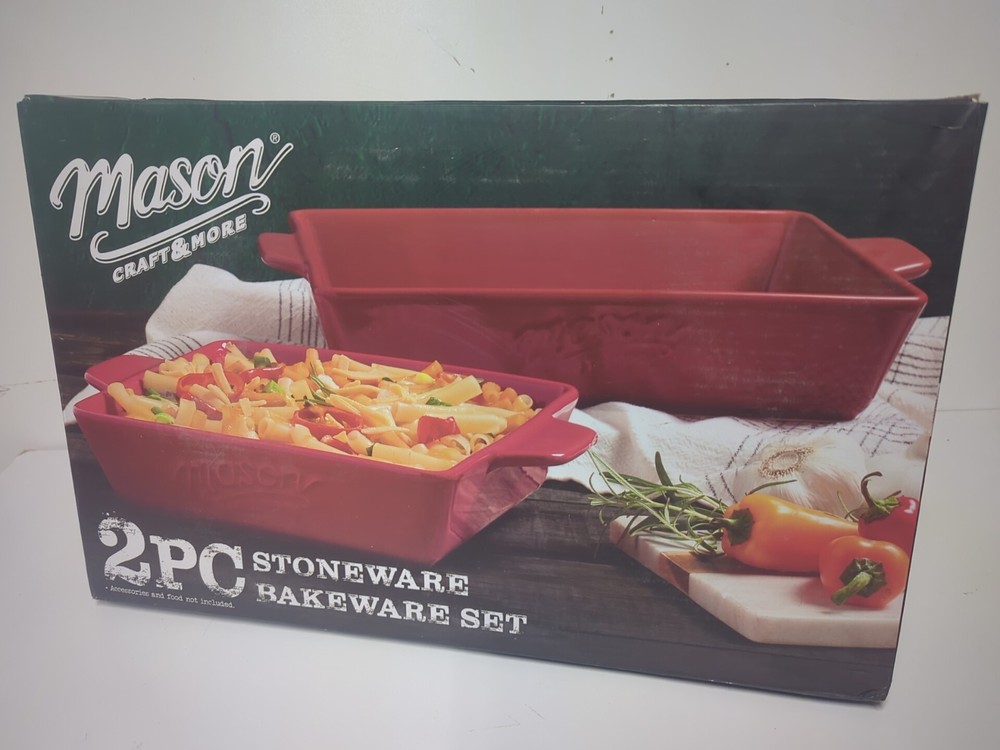 Mason Craft & More 2Pc Stoneware Bakeware Set