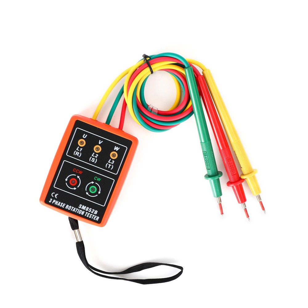 3 Phase Seq#1nce Rotation Tester Indicator Detector Meter LED Buzzer Tool Kit