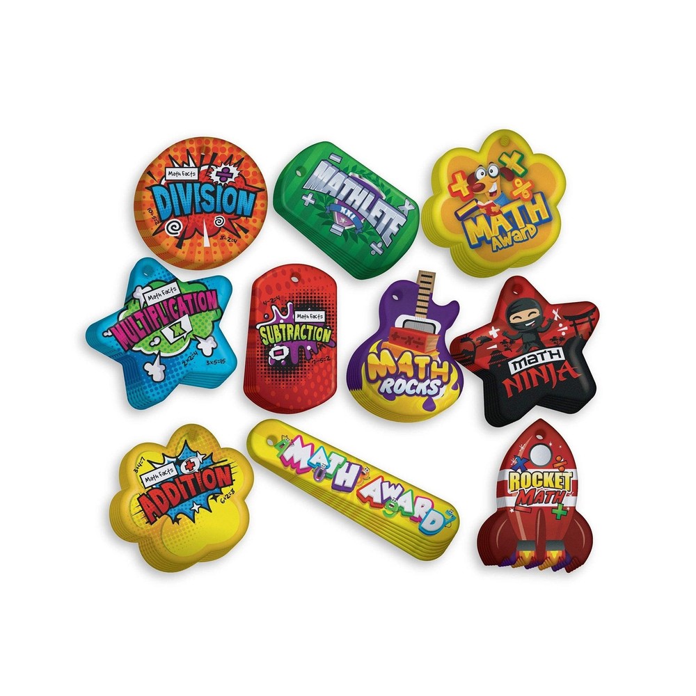 Build & Encourage Young Students' Basic Math Skills Brag Tag Value Pack: 500 ...