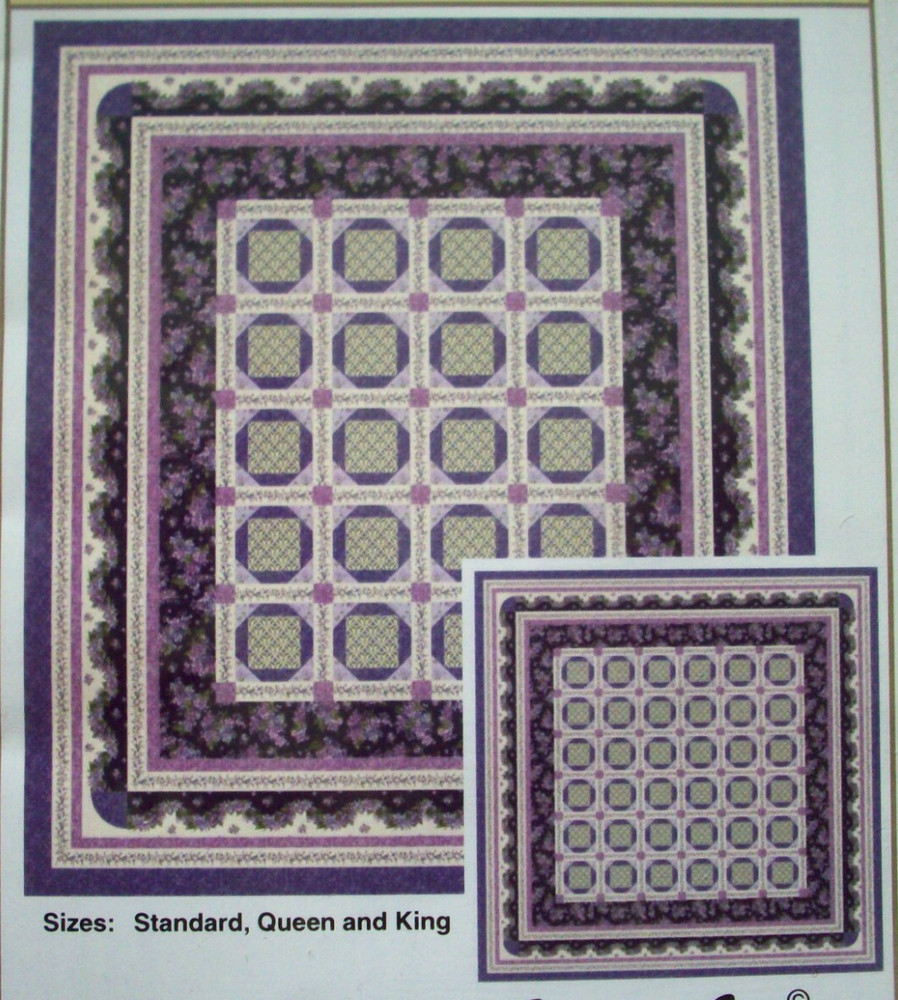 Sentimental Garden pieced  quilt pattern *A13