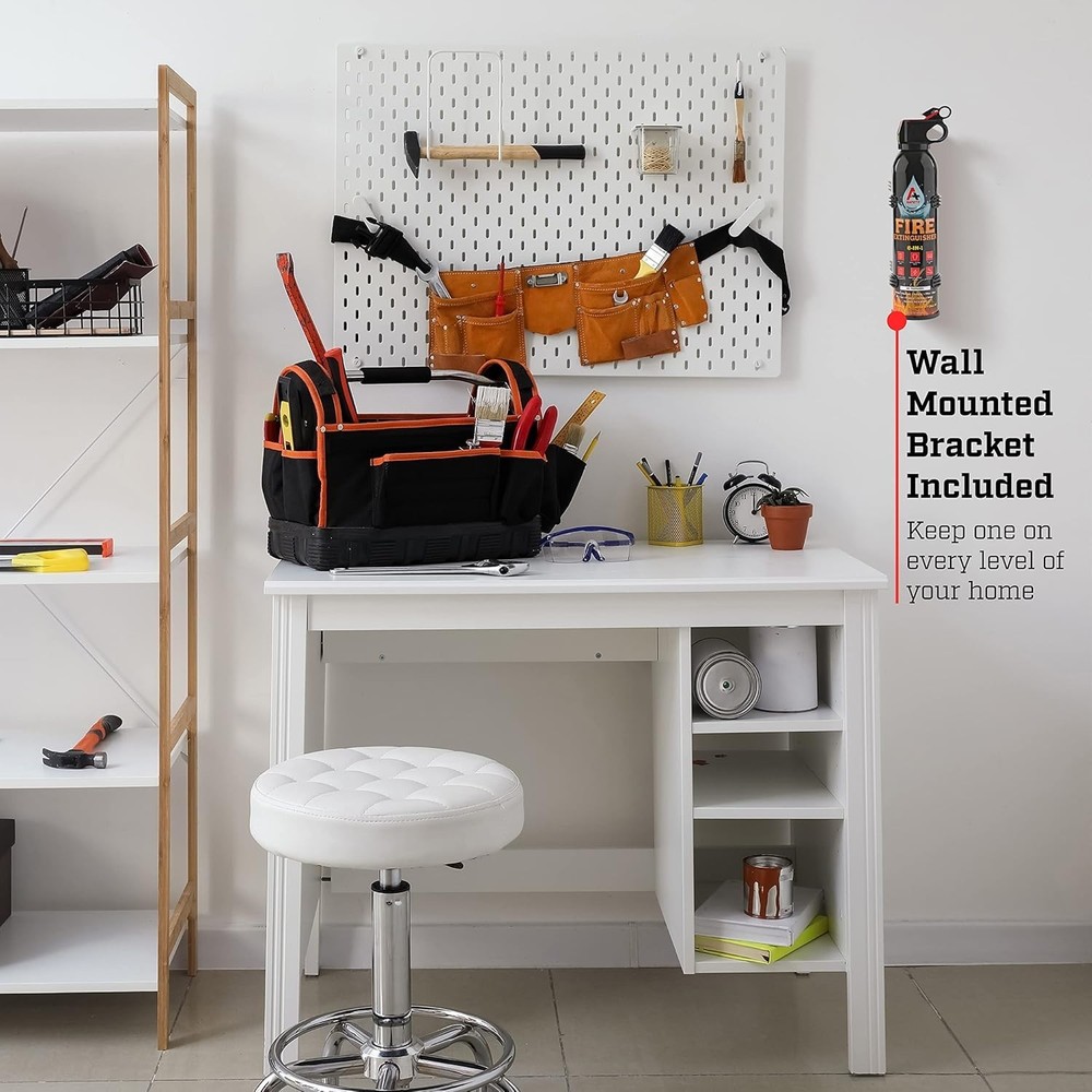 Compact Fire Extinguisher 2-Pack with Quick Pull & Aim - Safe for Kitchen & Car