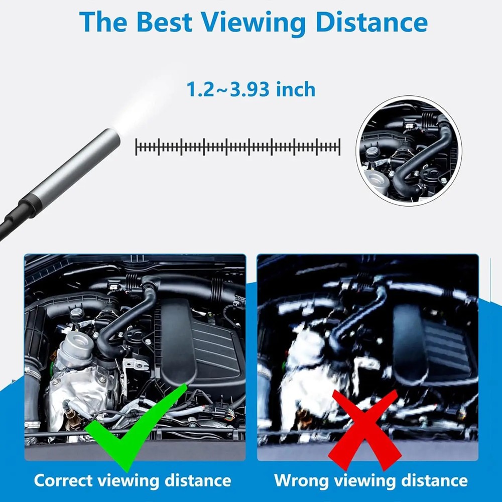 Industrial Endoscope Camera with two port for iOS/Android System HD 960P Inspect