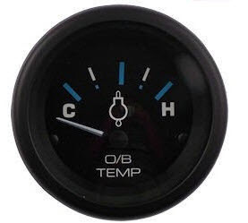 SeaStar Teleflex 68402P Eclipse Water Temp Panel Gauge 2"