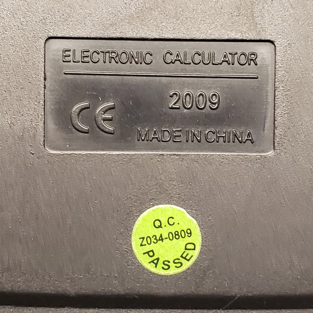 Silver Katec #27 12 Digit Solar Electronic Calculator Math Science Accounting