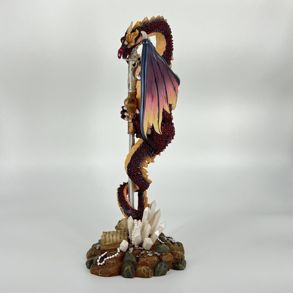 Sword in Stone Dragon Statue Figurine