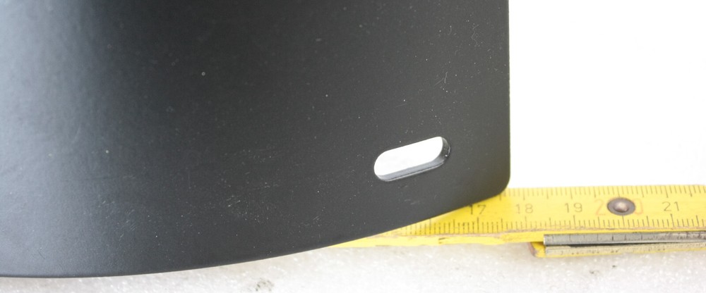 License plate holder (side) "curved" milled from solid incl. lighting...