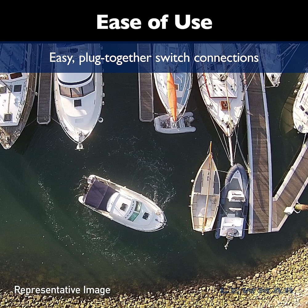 Ergonomic Single Boat Joystick Thruster Control with LED Display and Dual Voltag