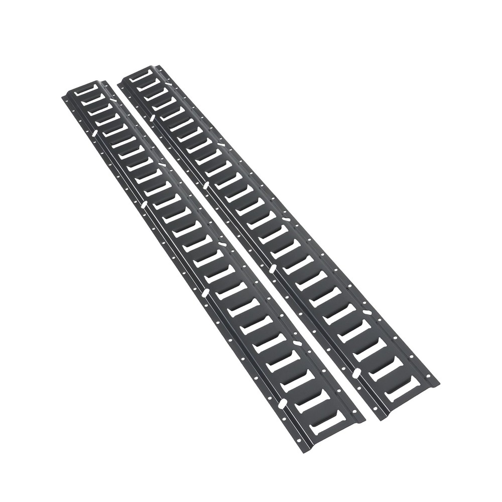 Labwork 8 Pack 4' E Track Tie Down Rail For Garages Vans Galvanized Steel Black