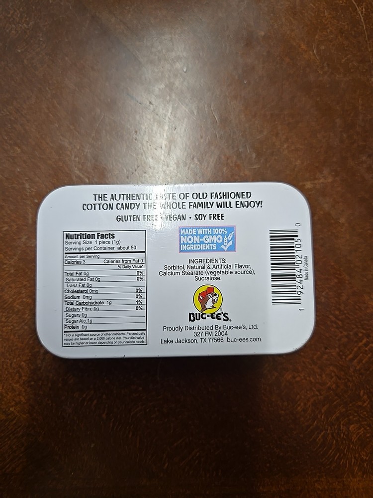 Bucees Cotton Candy Mint Tin-Empty