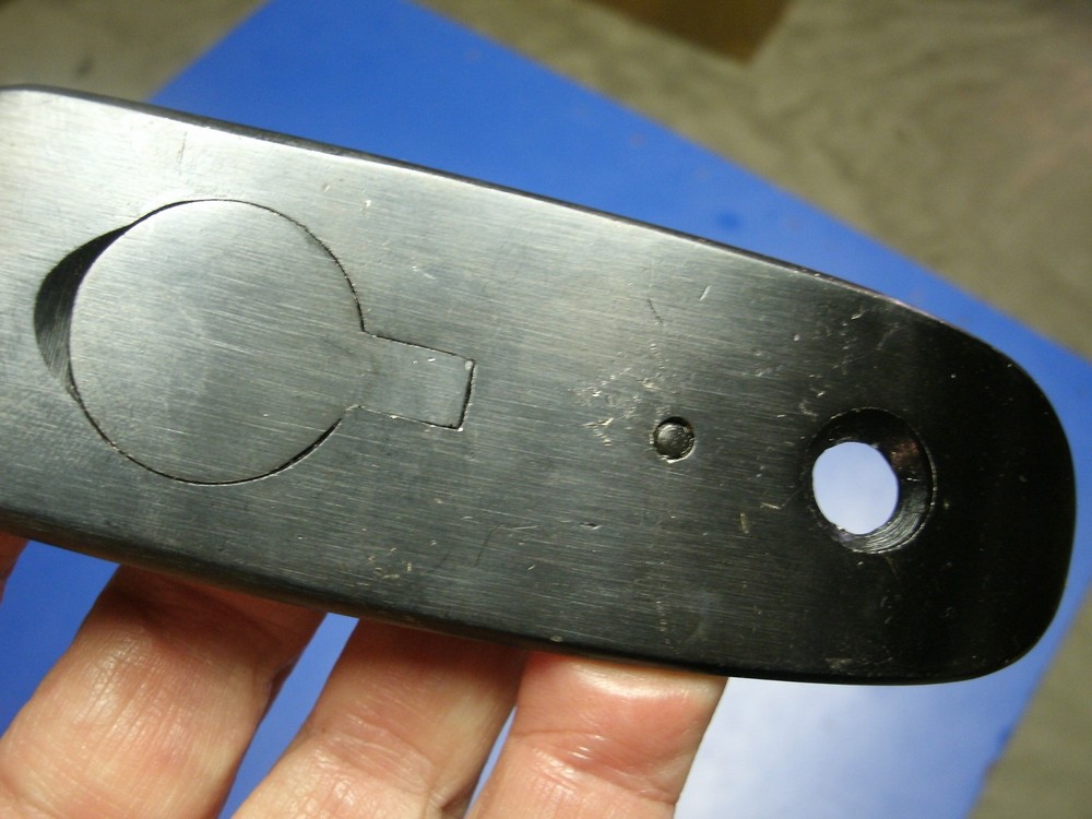 NICE P14 ENFIELD BUTT PLATE MARKED WITH BROAD ARROW