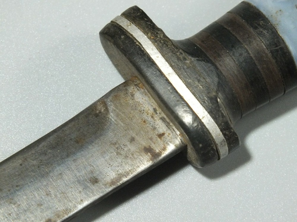 VINTAGE CUSTOM FIXED BLADE HUNTING FIGHTING KNIFE