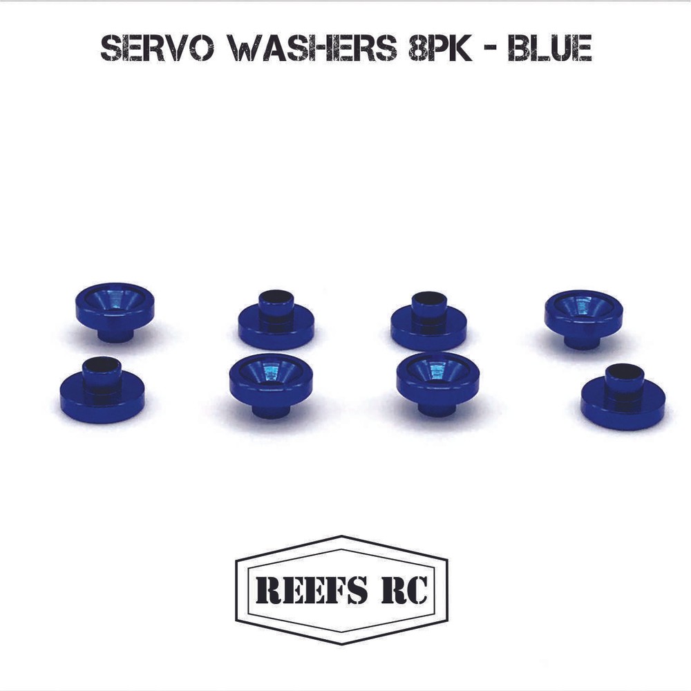 Reef's RC REEFS52 - Servo Washers, Blue (8)