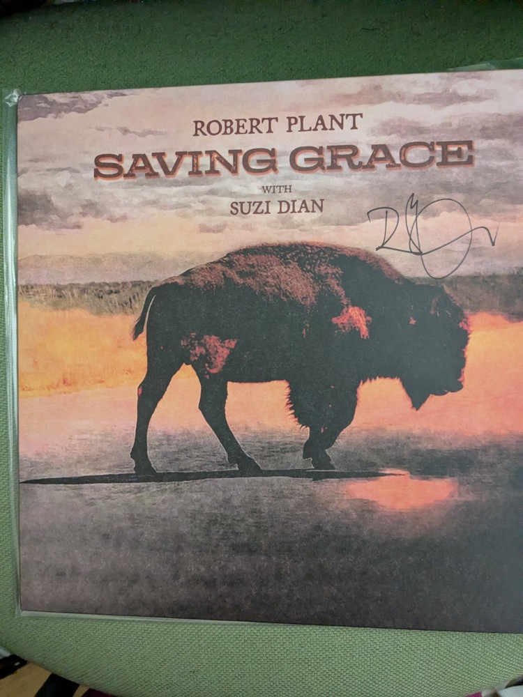 Robert Plant Saving Grace Vinyl SIGNED COVER - Led Zeppelin