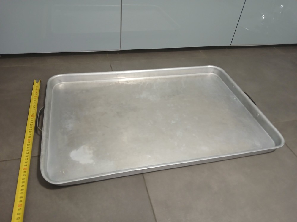 Silver Aluminum Folding Handles Baking Pan 70 x 45