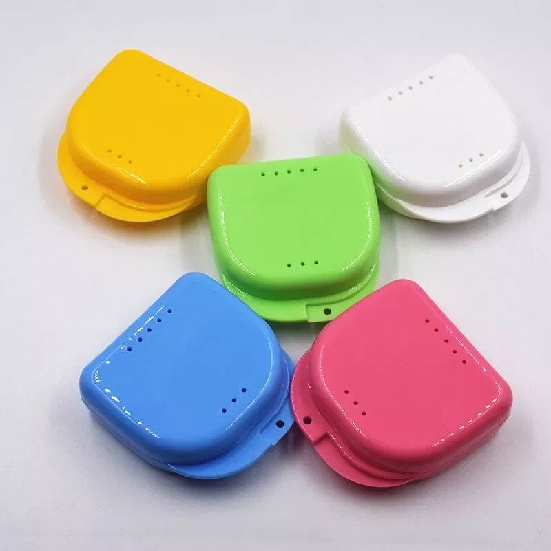 Dental Storage Tray Retainer False Teeth Dentures Mouth Box Container Guards