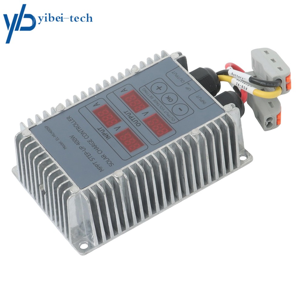 Waterproof Solar Panel Regulator Boost MPPT 24‑85V LED Display Adjustable 400W
