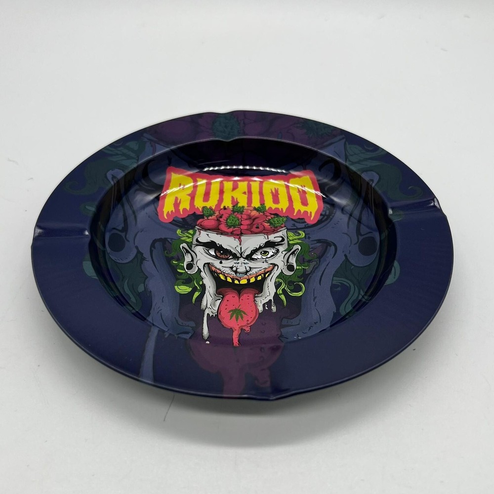 Psychedelic Joker Decorative Printed Plate - Game Table and Side Table Accent