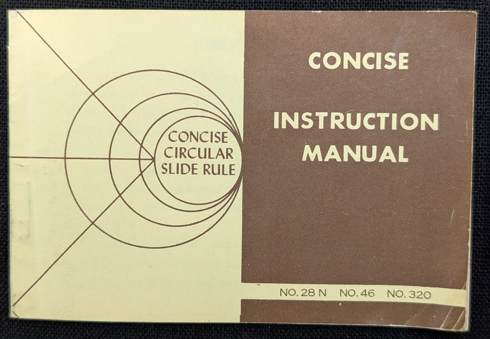 LINDBERG DIV. SOLA BASIC IND. CONCISE CIRCULAR SLIDE RULE CONVERSION TABLES VTG