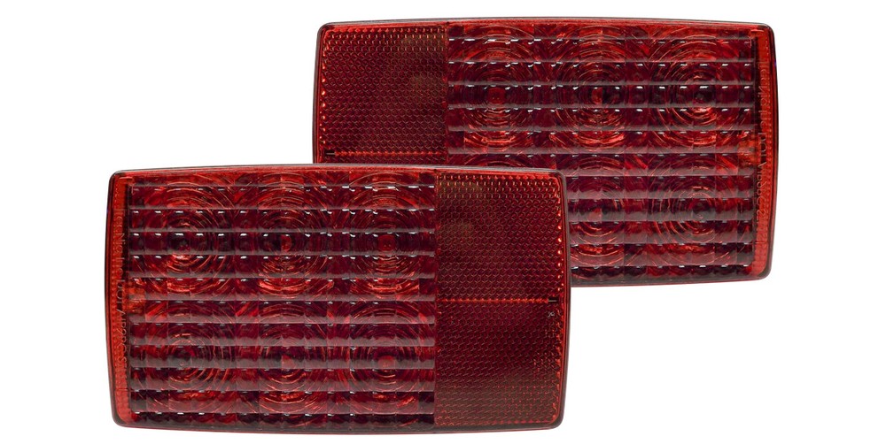 TecNiq Marine 6" Eight Function Box Tail Light Left Side Pigtail T86-RR2LP-1