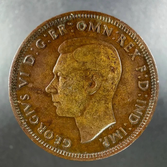 1947 Great Britain Half Penny George VI Bold Design