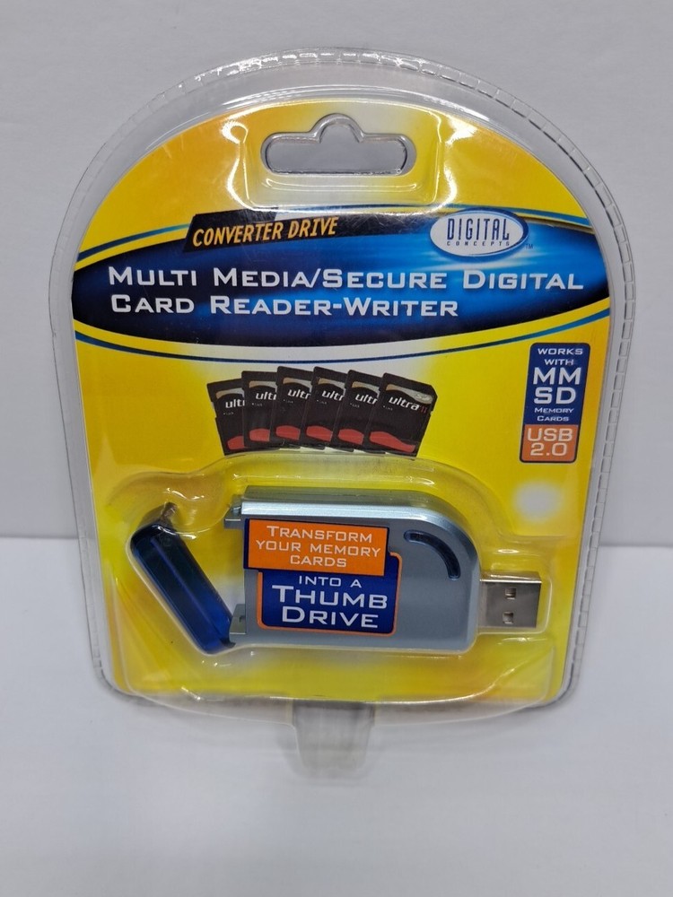 DIGITAL CONCEPTS MULTI MEDIA/SECURE DIGITAL USB 2.0 SDHC&MMSD CARD READER/WRITER