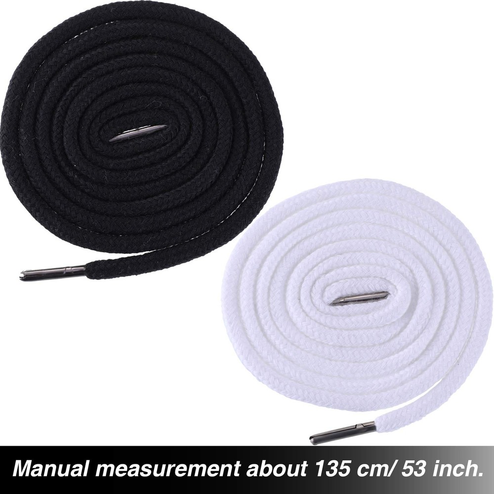 Drawstring Cords Replacement Drawstrings with Easy Threader for Black, White