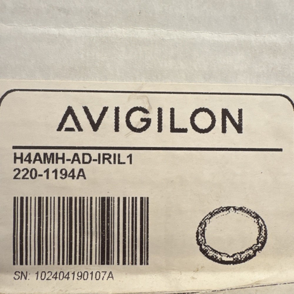 Avigilon H4AMH-AD-IRIL1 Illuminati IR Ring H4 Multi sensor Camera New-Open Box