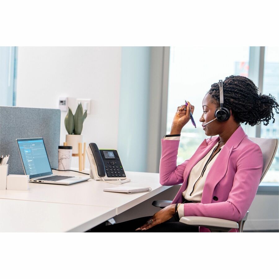 Poly Edge E220 IP Phone - Corded - Corded - Bluetooth - Desktop, Wall Mountable