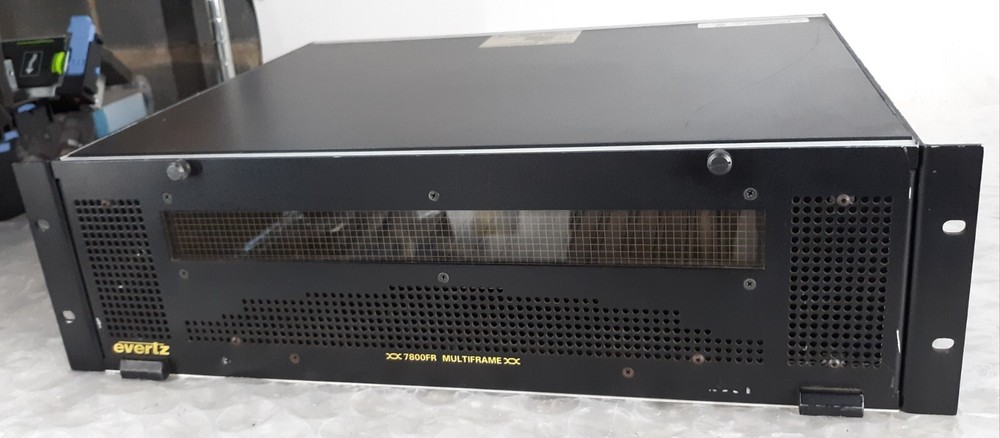 Evertz 7800FR MultiFrame Controller Empty w/ 2x PSU *CHASSIS*