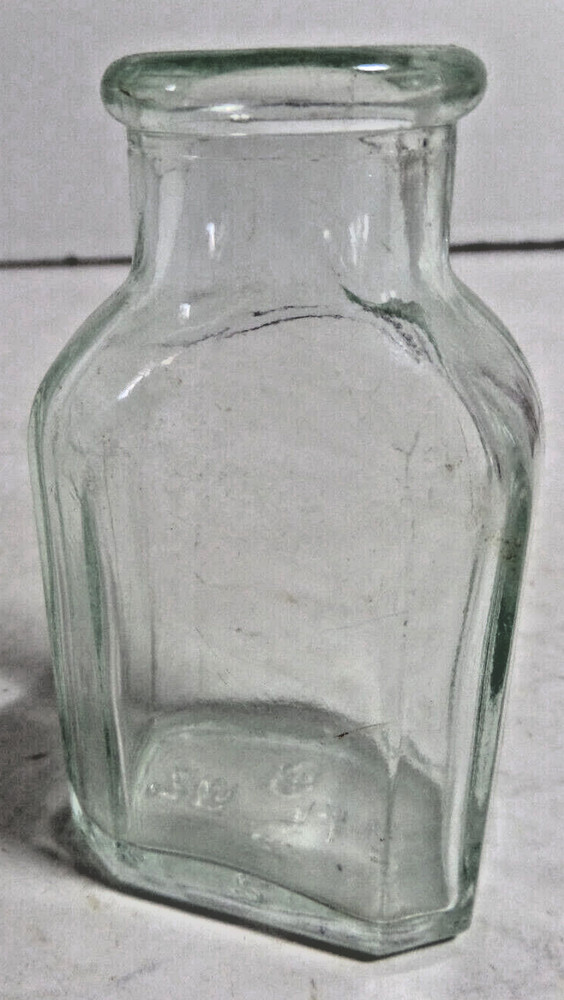 old bottle unmarked crack bottle antique EMPTY