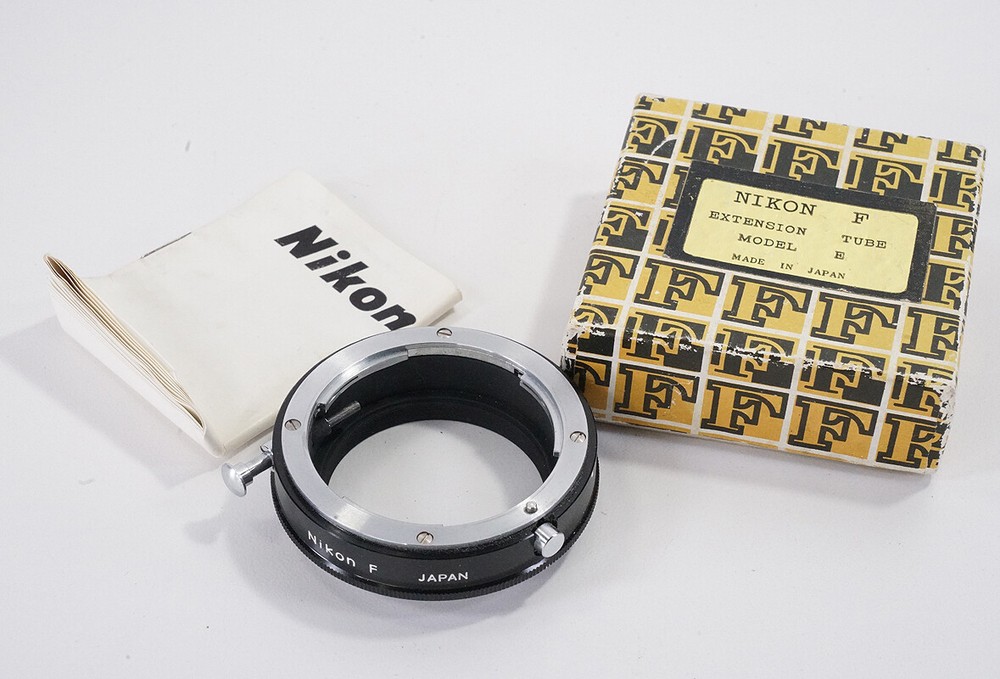 NIKON EXTENSION RING E, IN NICE REPEATING F BOX + INSTRUCTION SHEET/222440