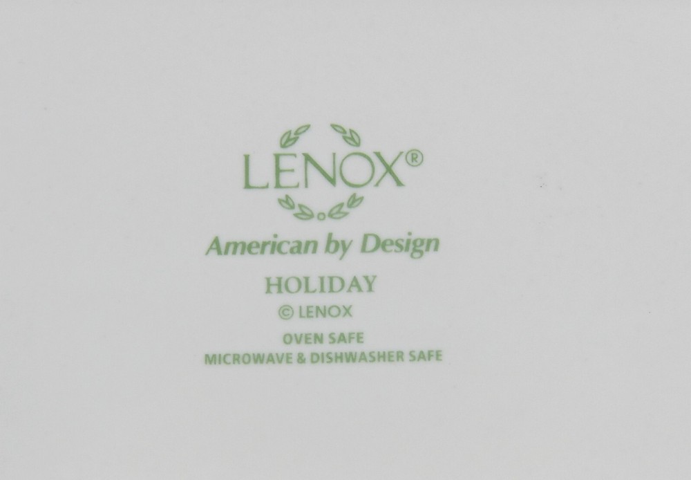 Lenox HOLIDAY Porcelain Rectangular Baker & Bread Basket