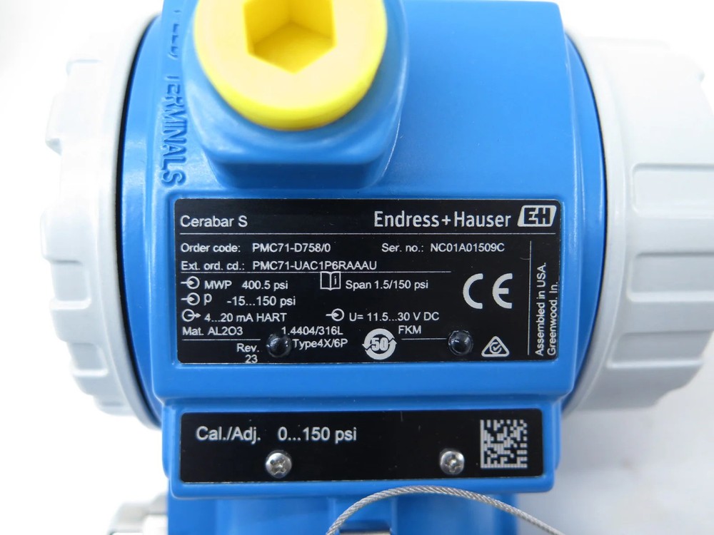 Endress + Hauser PMC71-D758/0 Cerabar S Pressure Transmitter