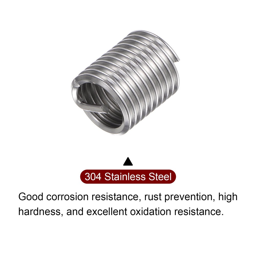20Pcs 7/16-14 UNC 2D 22.2mm Threaded Inserts DIY Stainless Steel