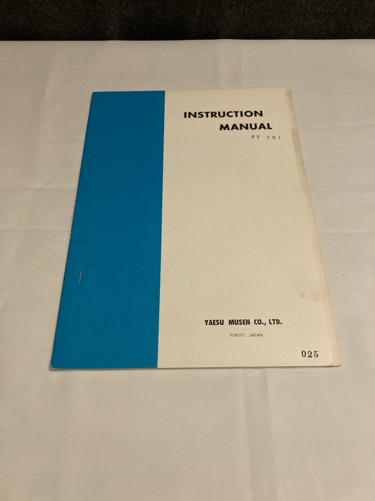 Yaesu Original Manuals
