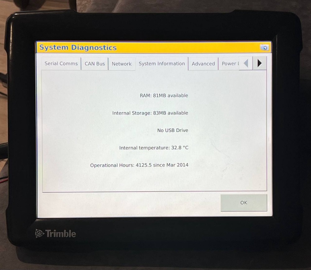 Trimble Fmx FM-1000 Display Task controller GLONASS