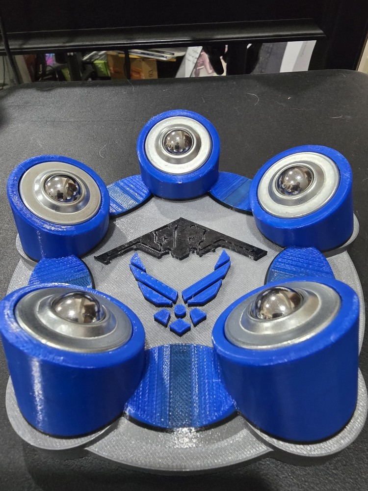 Bowling Ball Spinner - Custom - US Air Force B2 Bomber