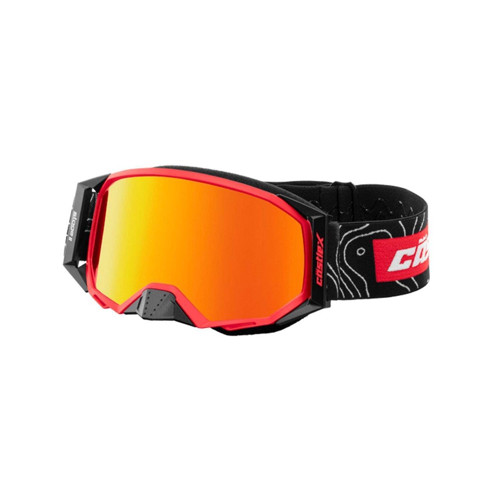 Castle X Stage II OTG Snowmobile Goggle - Matte Red